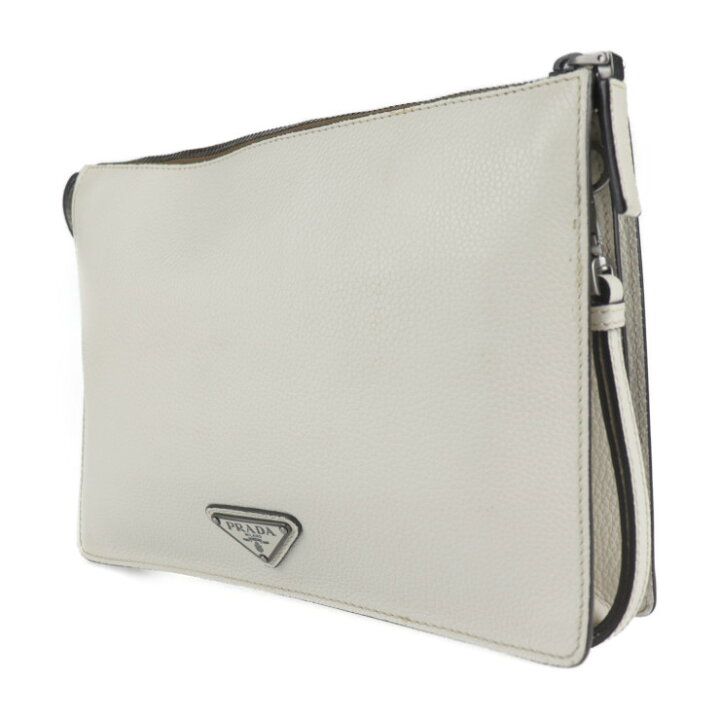楽天市場】美品 PRADA プラダ セカンドバッグ 2VF001 レザー TALCO 