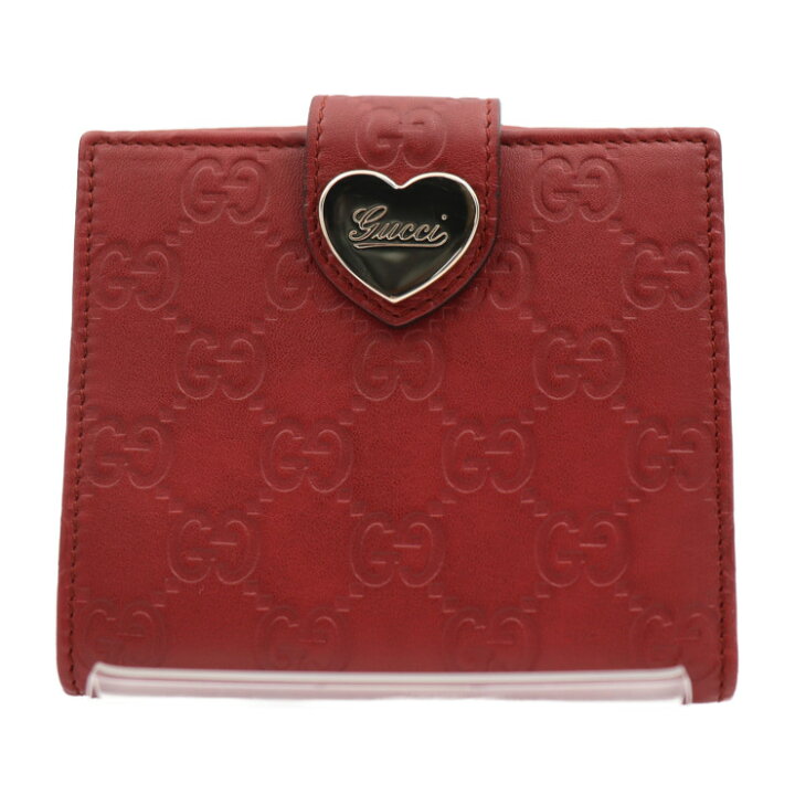 楽天市場】美品 GUCCI グッチ グッチシマ 二つ折り財布 203549 レザー 