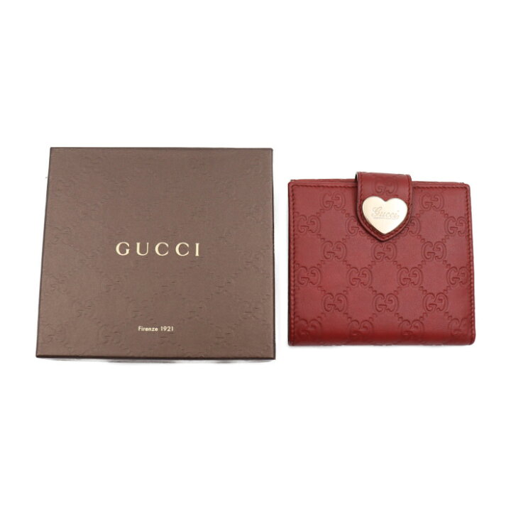 楽天市場】美品 GUCCI グッチ グッチシマ 二つ折り財布 203549 レザー  