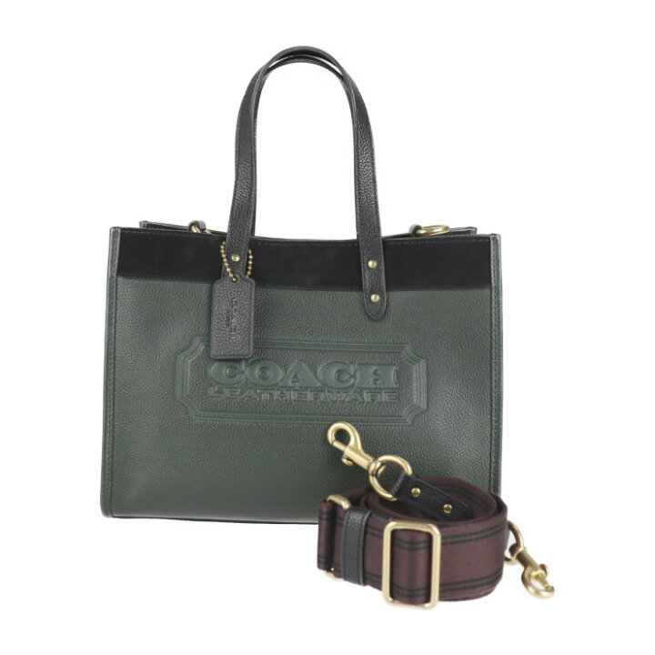 楽天市場】超美品 COACH コーチ フィールドトート30 カラーブロック 