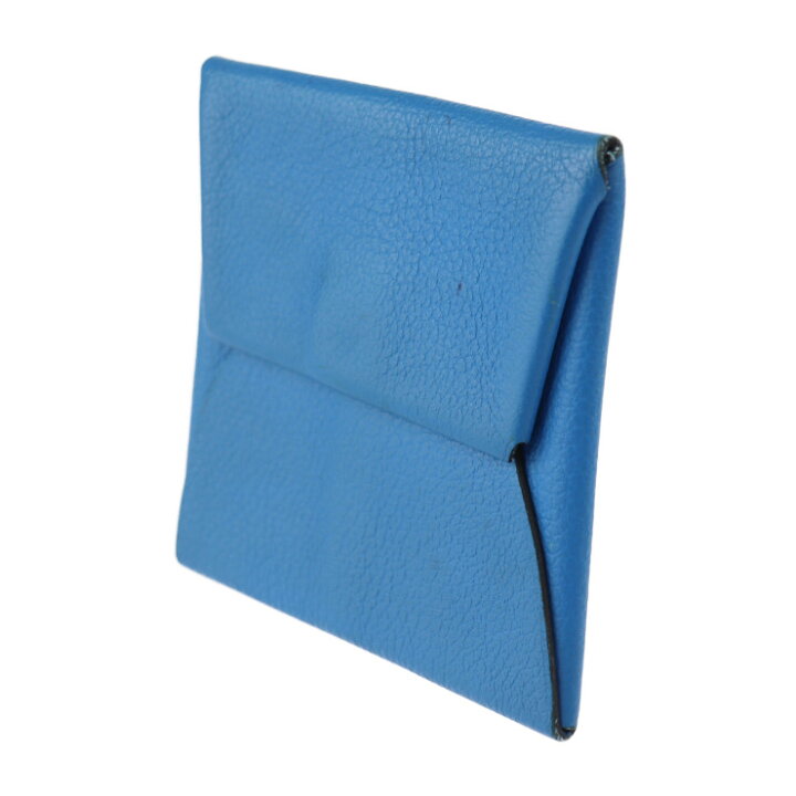 エルメス HERMES コインケース バスティア エバーカラー ブルー  