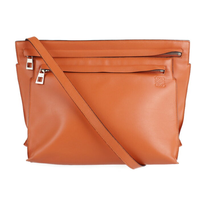 楽天市場】美品 LOEWE ロエベ アナグラム ラージ ダブルポーチ  