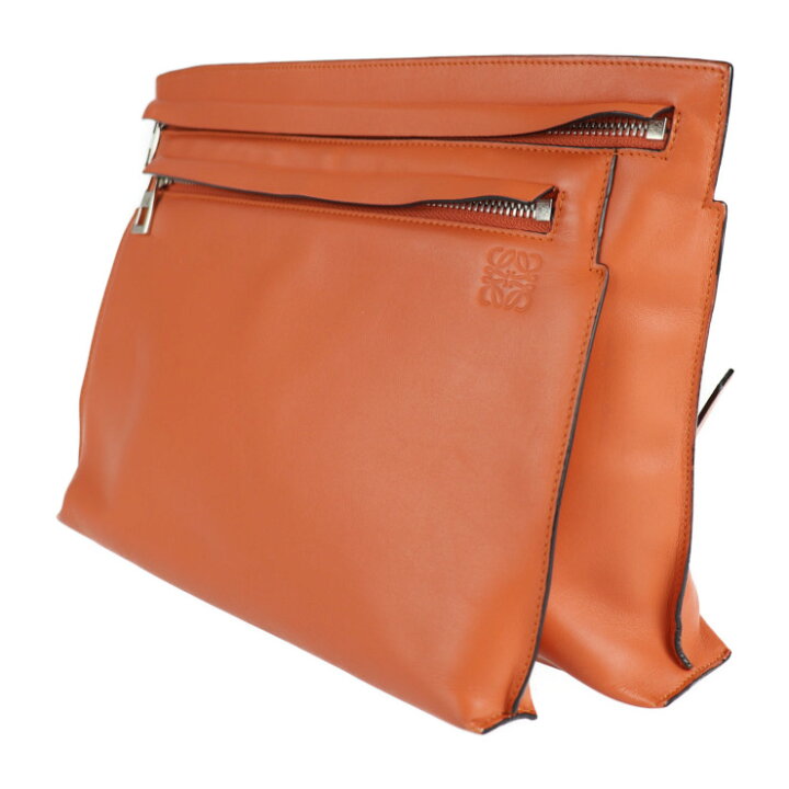 楽天市場】美品 LOEWE ロエベ アナグラム ラージ ダブルポーチ  