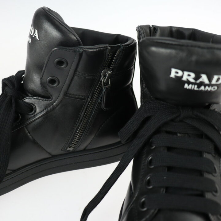楽天市場】超美品 PRADA プラダ ハイカットスニーカー スニーカー 