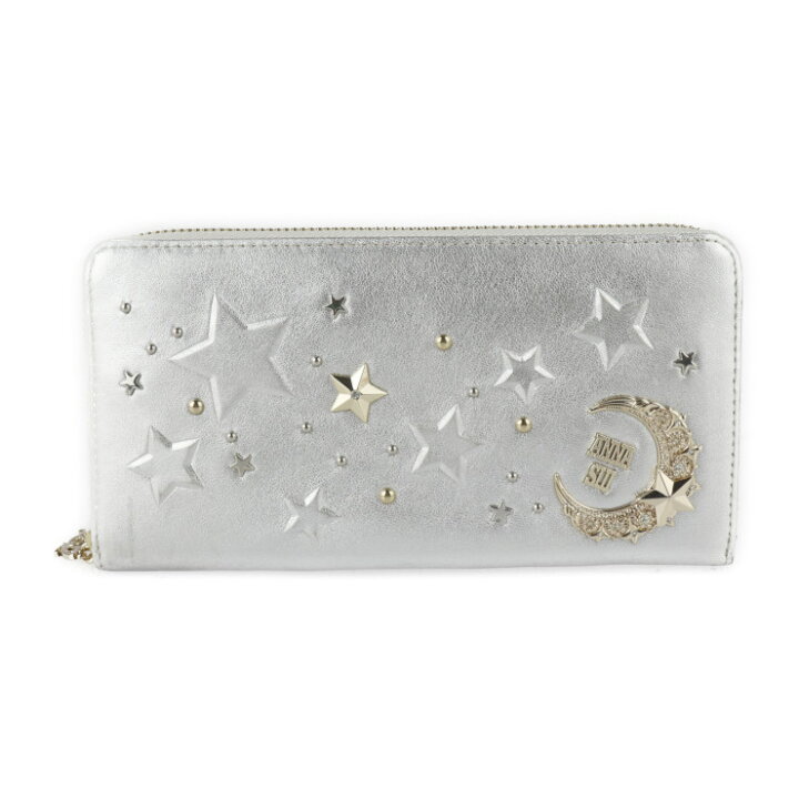 楽天市場】超美品 ANNA SUI アナスイ 長財布 312850 レザー シルバー 