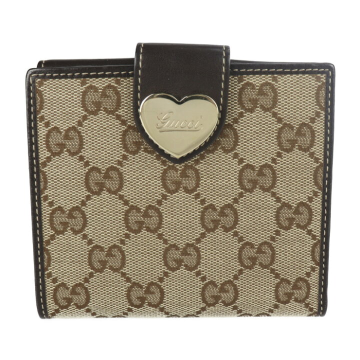 楽天市場】GUCCI グッチ 二つ折り財布 203549 GGキャンバス レザー 