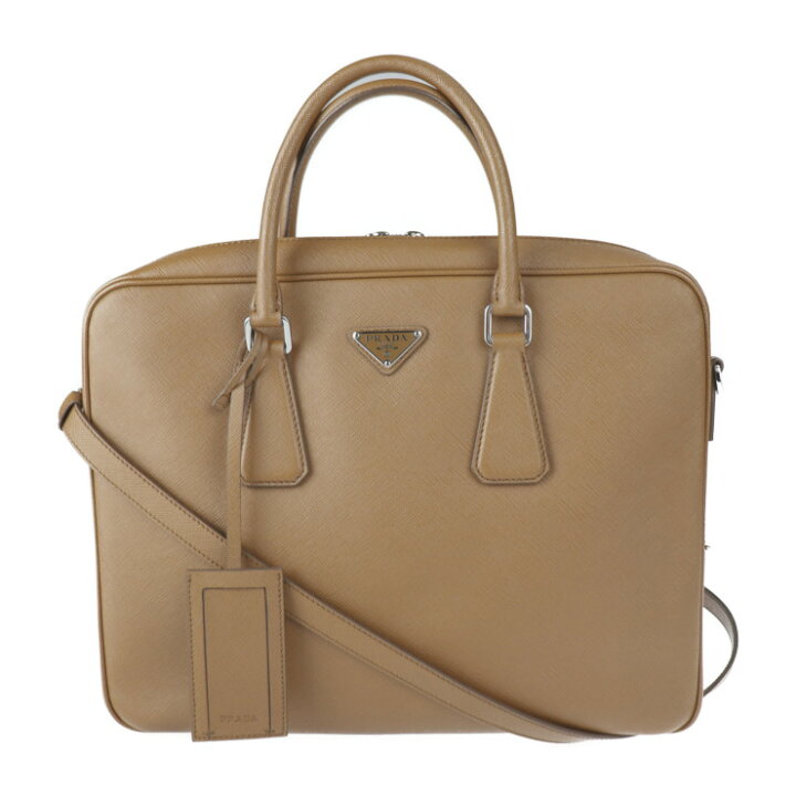 楽天市場】超美品 PRADA プラダ ビジネスバッグ 2VE011 サフィアーノ 