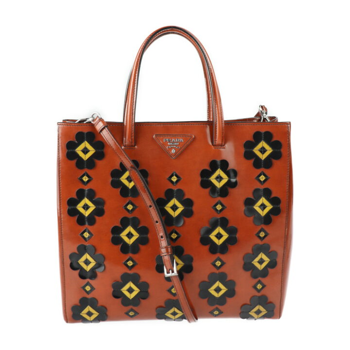 楽天市場】美品 PRADA プラダ トートバッグ B2381F パテントレザー  
