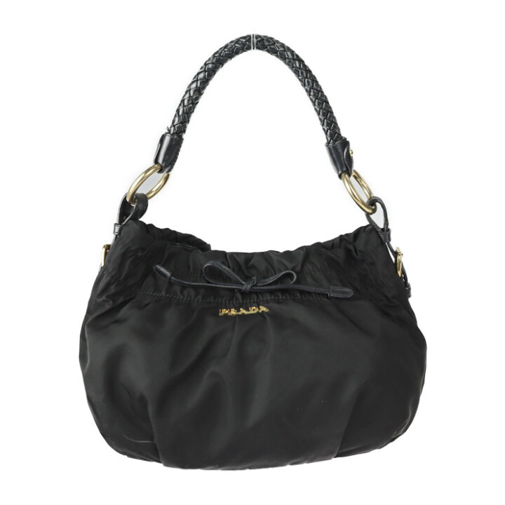 楽天市場】美品 PRADA プラダ ハンドバッグ BR4237 ナイロン レザー  