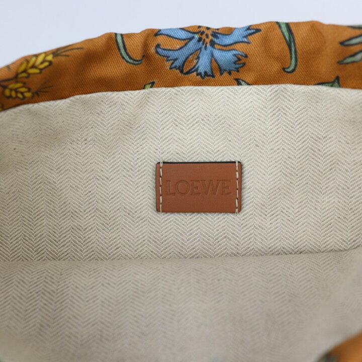 楽天市場】超美品 LOEWE ロエベ ドローストリングポーチ ハーバリウム 