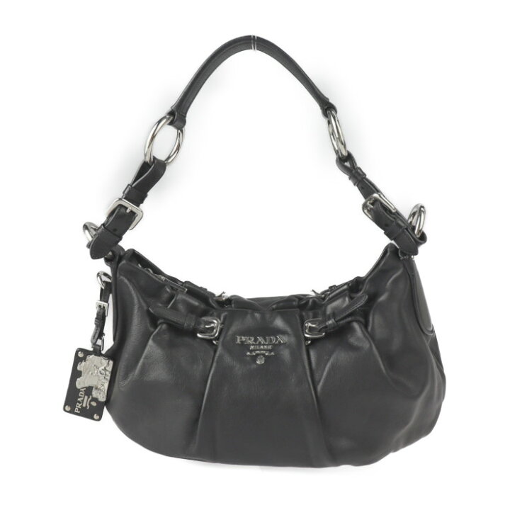 楽天市場】美品 PRADA プラダ ショルダーバッグ BR3795 ソフトカーフ  