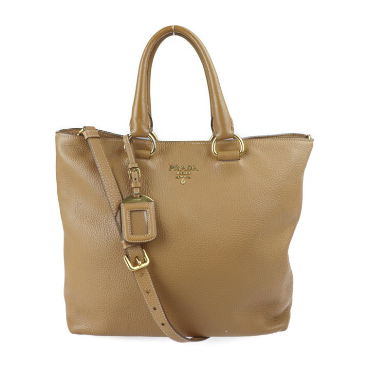 楽天市場】美品 PRADA プラダ トートバッグ BN2865 レザー NATURALE 
