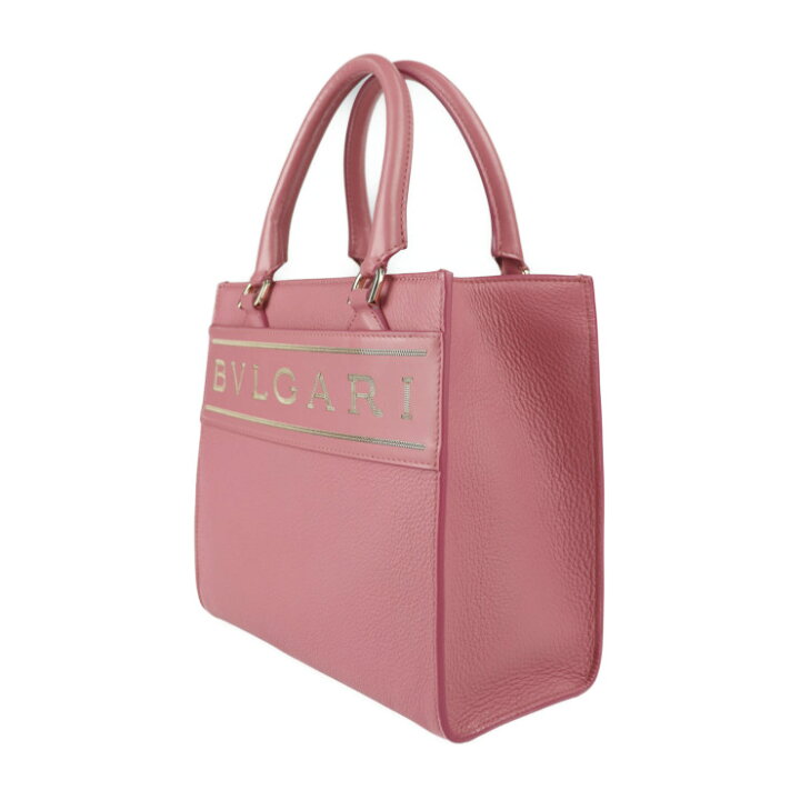 楽天市場】美品 BVLGARI ブルガリ ロゴ トート スモール ハンドバッグ  