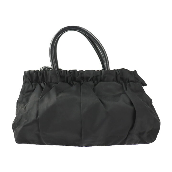 楽天市場】美品 PRADA プラダ ハンドバッグ ナイロン レザー ブラック 