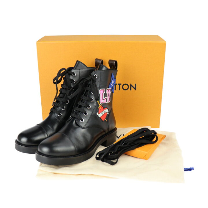 楽天市場】超美品 LOUIS VUITTON ルイ ヴィトン ショートブーツ 