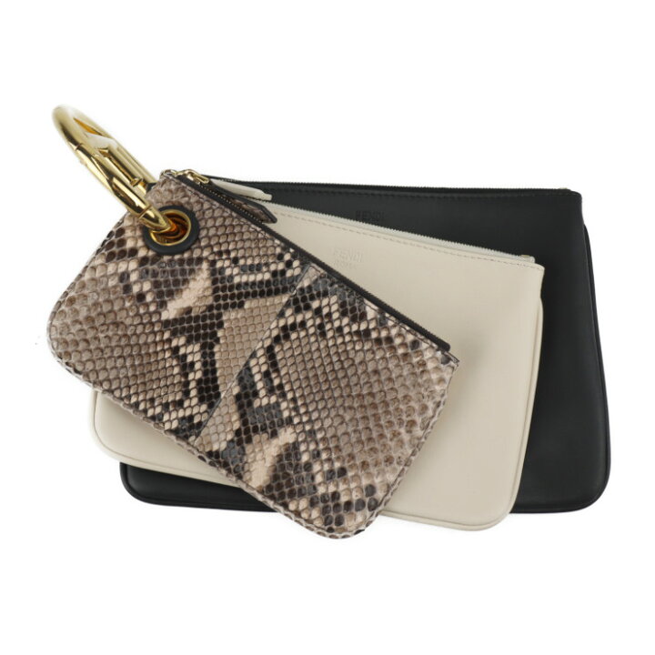 楽天市場】美品 FENDI フェンディ トリプレット セカンドバッグ 8BS001  