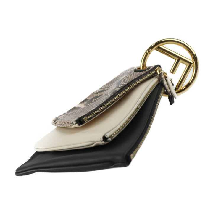 楽天市場】美品 FENDI フェンディ トリプレット セカンドバッグ 8BS001  