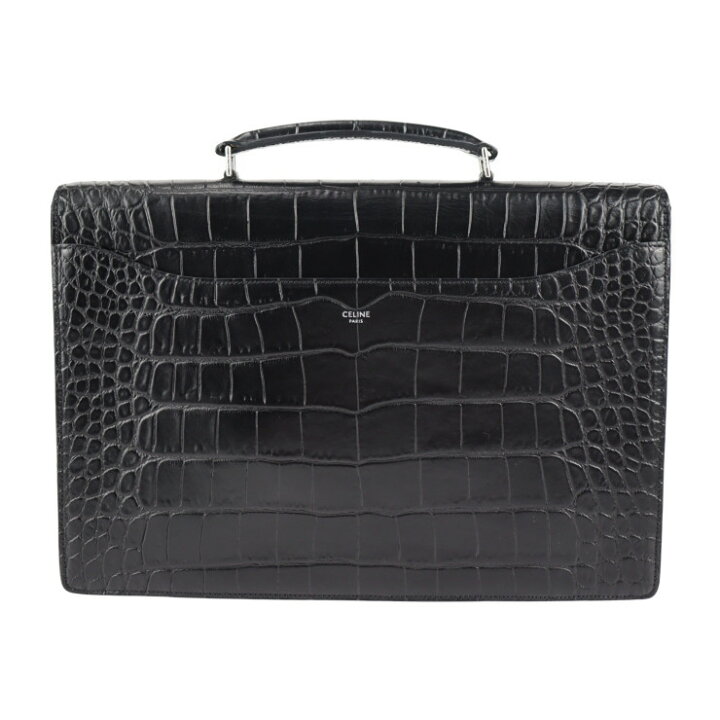 楽天市場】美品 CELINE セリーヌ カータブル ビジネスバッグ - クロコ
