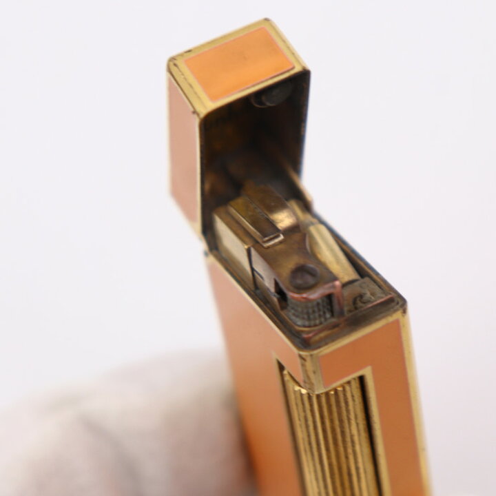 楽天市場】Dunhill ダンヒル ライター 13110 メタル ゴールド オレンジ  