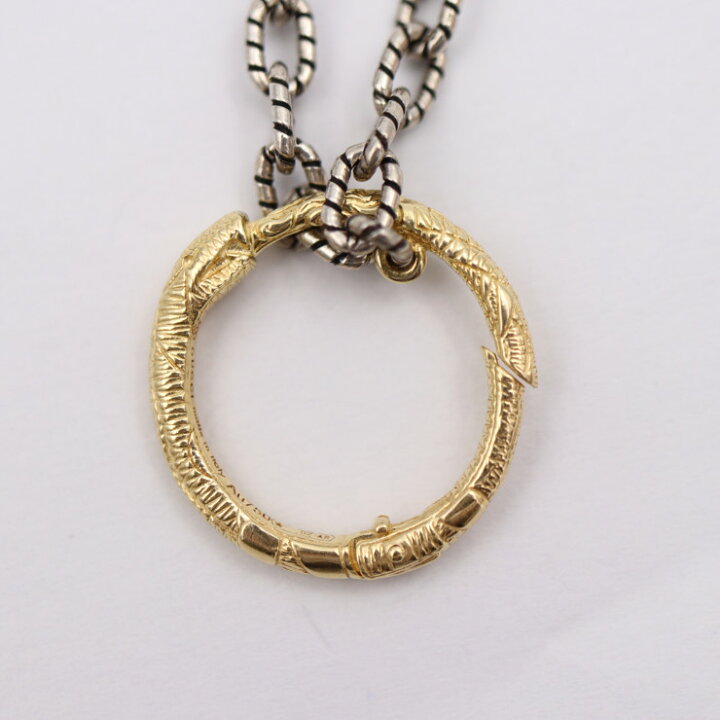 楽天市場】美品 GUCCI グッチ ウロボロス ネックレス 461997 K18 750