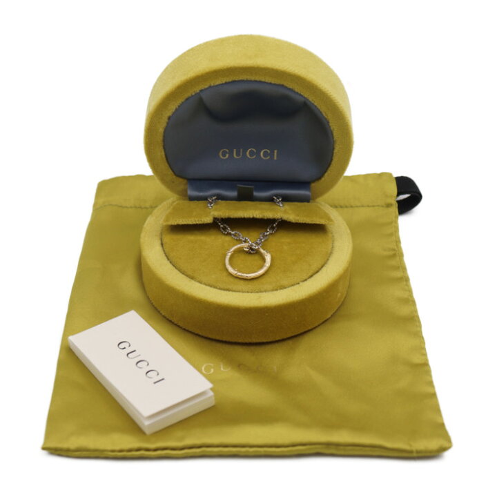 楽天市場】美品 GUCCI グッチ ウロボロス ネックレス 461997 K18 750  