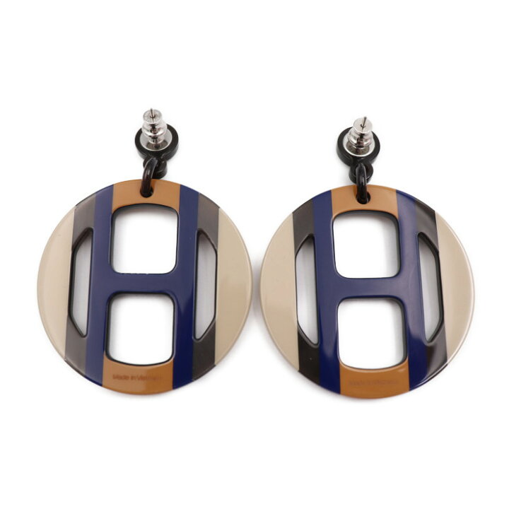 楽天市場】新古未使用展示品 HERMES エルメス Hエキップ ピアス 