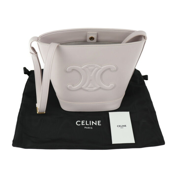 楽天市場】超美品 CELINE セリーヌ スモール バケット キュイル 