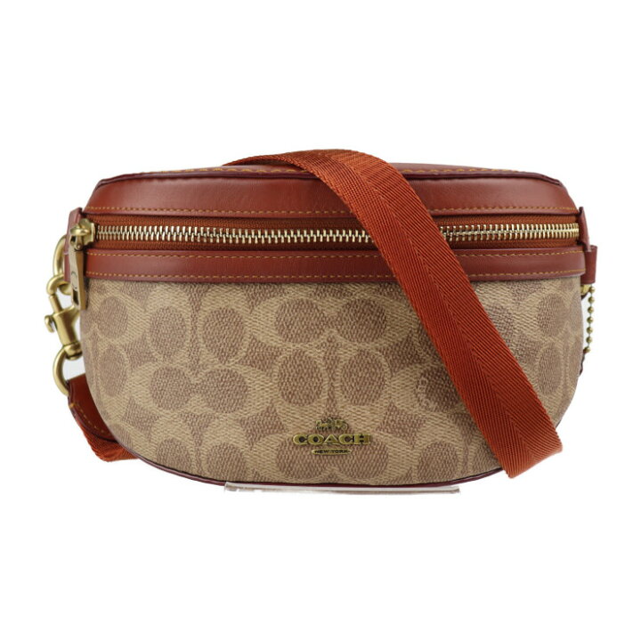 楽天市場】超美品 COACH コーチ シグネチャー ウエストバッグ 39937 