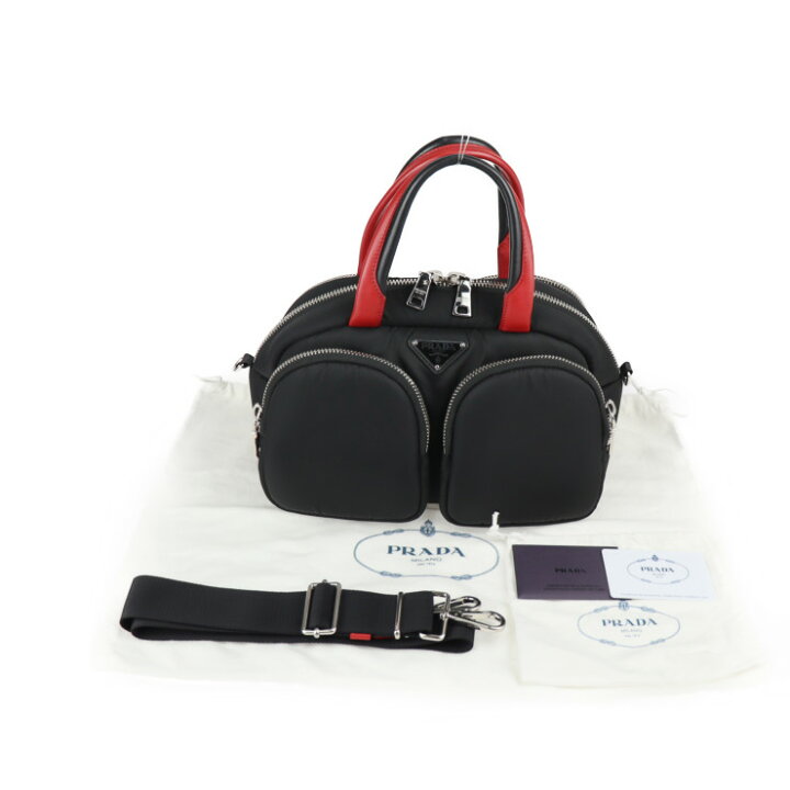 楽天市場】超美品 PRADA プラダ TESSUTO POCKET ハンドバッグ 1BB062  