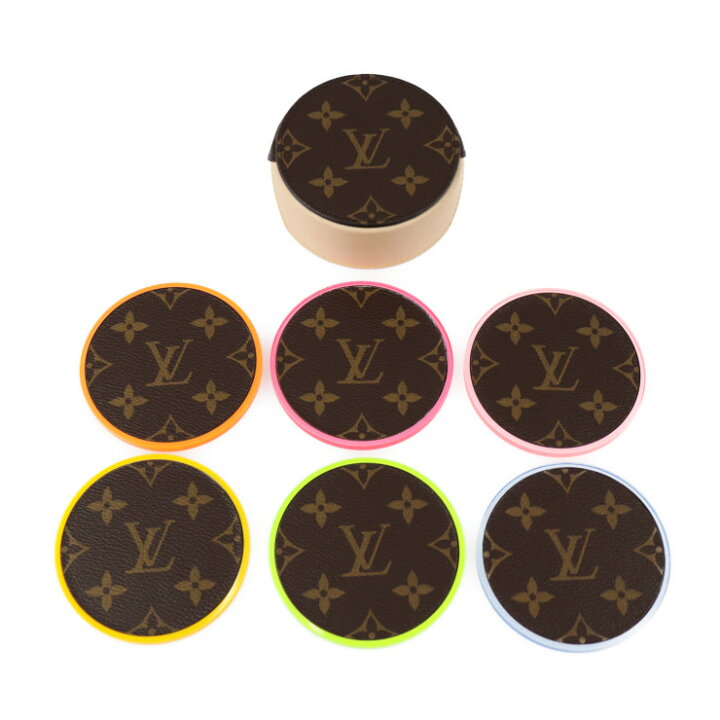 楽天市場】超美品 LOUIS VUITTON ルイ ヴィトン コースター セット 