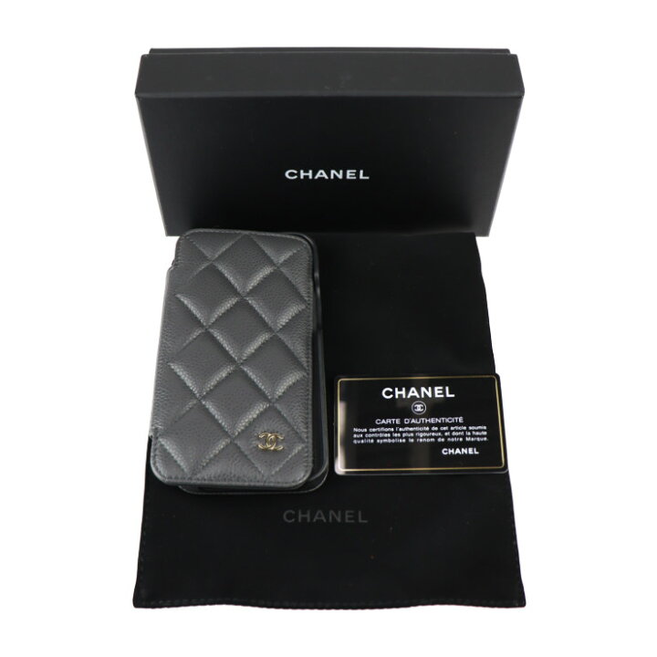 楽天市場】美品 CHANEL シャネル iPhone 12 12pro ケース その他小物 