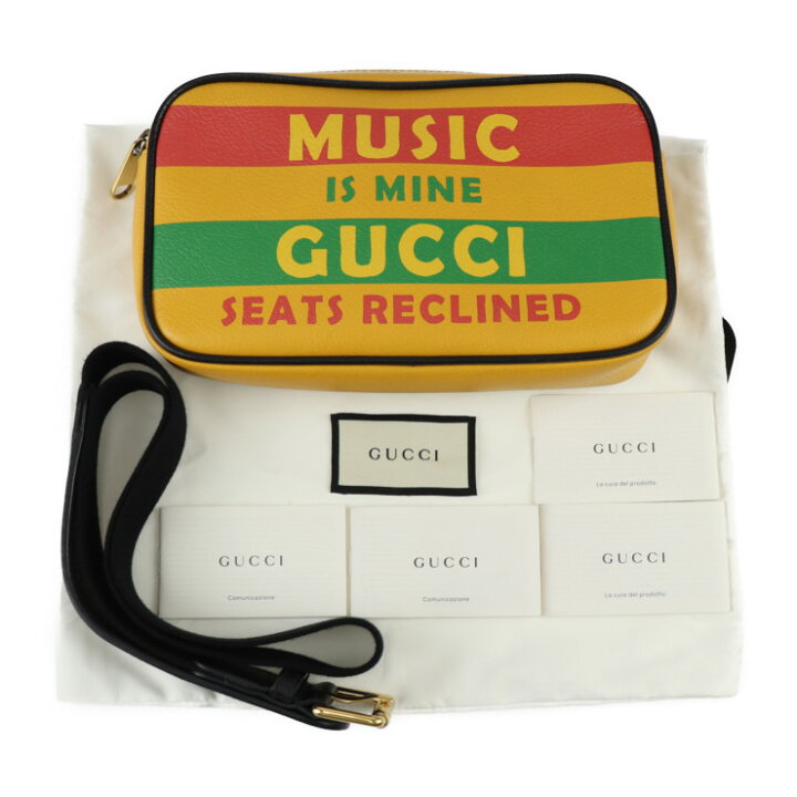 楽天市場】美品 GUCCI グッチ ベルトバッグ SONY MUSIC コラボ 