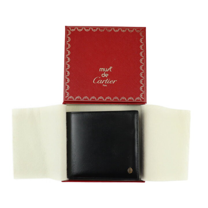 楽天市場】超美品 CARTIER カルティエ パシャ 二つ折り財布 L3000128  