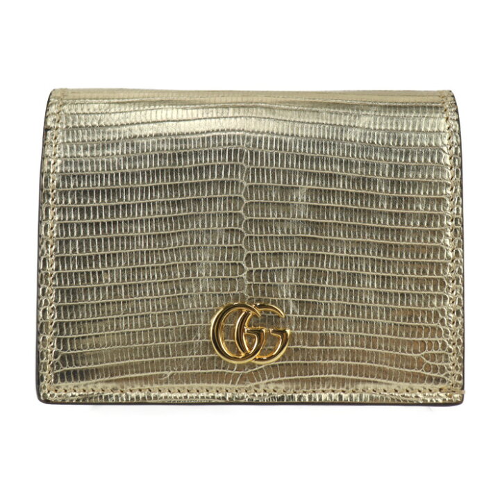 楽天市場】美品 GUCCI グッチ コンパクトウォレット GGマーモント 二  