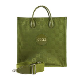 新品未使用展示品 GUCCI グッチ ミディアム トートバッグ Off The Grid オフザグリッド トートバッグ 696043 GGナイロン フォレストグリーン シルバー金具 2WAY ショルダーバッグ 日本限定 2023年モデル【本物保証】【中古】