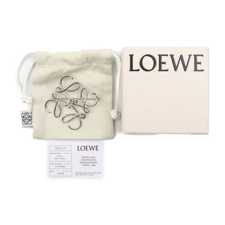 楽天市場】美品 LOEWE ロエベ アナグラム ブローチ ブローチ 111 25 