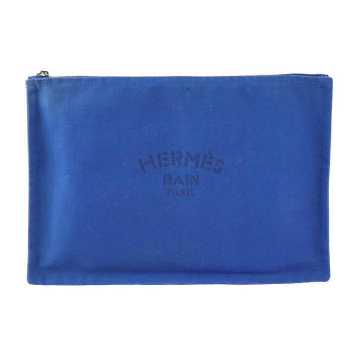 楽天市場】美品 HERMES エルメス ヨッティングGM ポーチ コットン 