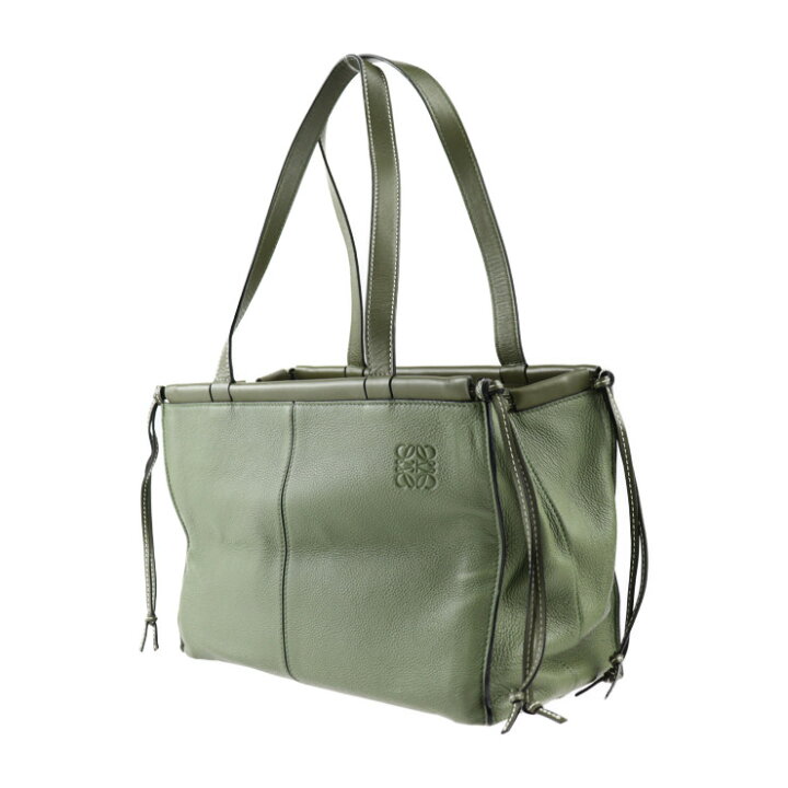 楽天市場】美品 LOEWE ロエベ クッショントート スモール トートバッグ 