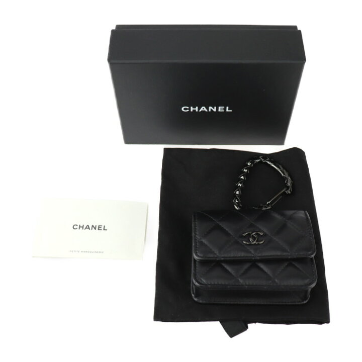 楽天市場】超美品 CHANEL シャネル マトラッセ カードケース AP2397 