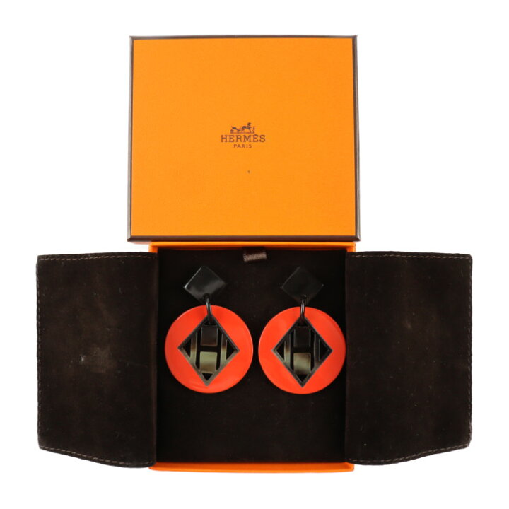 楽天市場】超美品 HERMES エルメス ピアス バッファローホーン 
