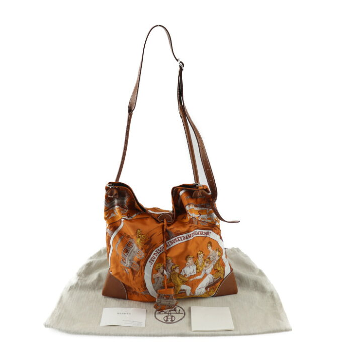 楽天市場】美品 HERMES エルメス シルキーシティPM オムニバスと白い 