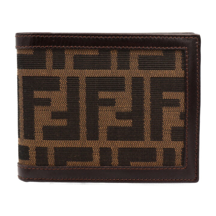 楽天市場】超美品 FENDI フェンディ ズッカ 二つ折り財布 2277-31011 