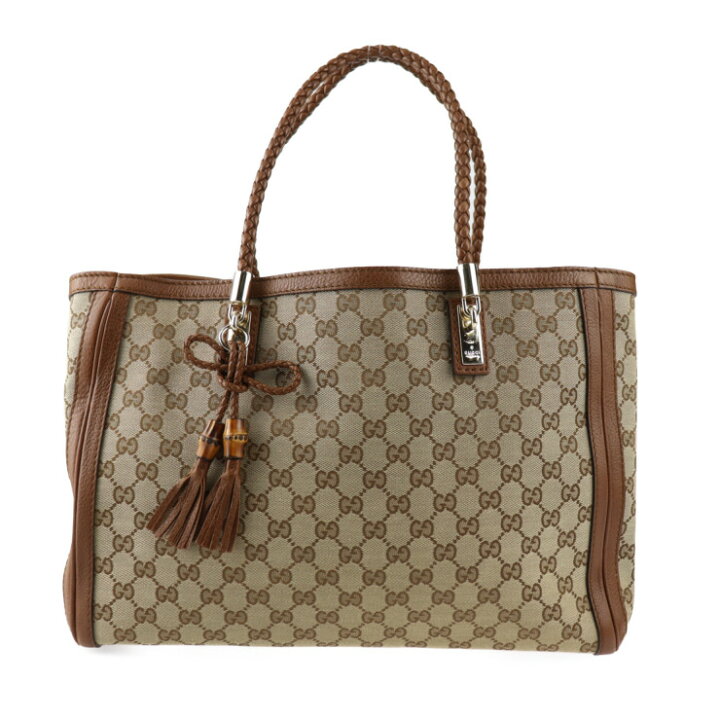 楽天市場】超美品 GUCCI グッチ バンブー トートバッグ 269945 GG 