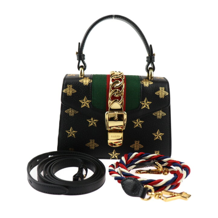 楽天市場】超美品 GUCCI グッチ シルヴィ ミニバッグ ハンドバッグ  