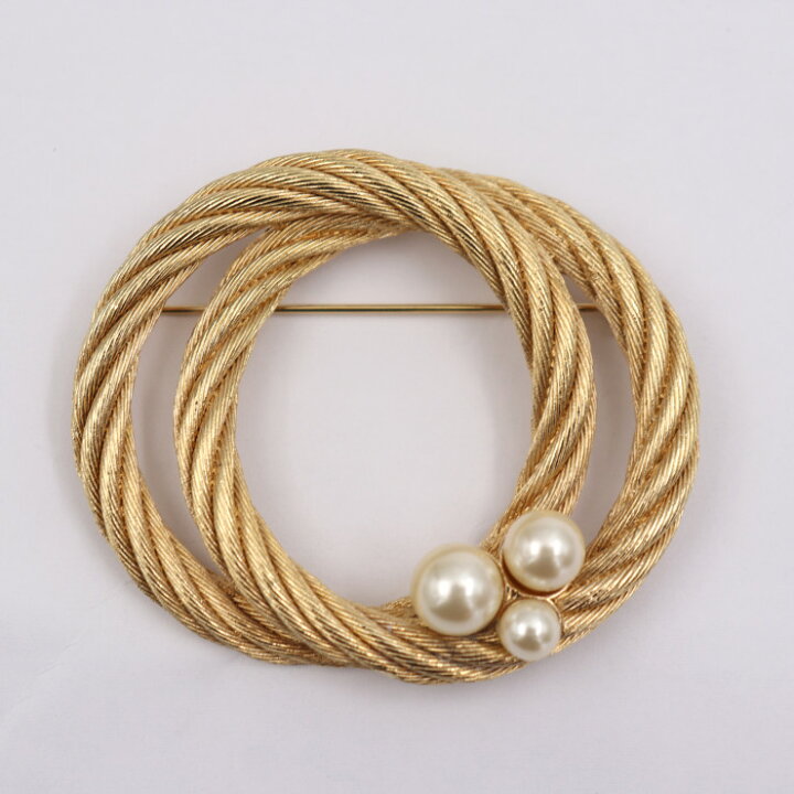 楽天市場】美品 Christian Dior クリスチャンディオール ピンブローチ  