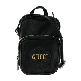 新品未使用展示品 GUCCI グッチ オフ ザ グリッド ミニ ショルダーバッグ ショルダーバッグ 643882 GGナイロン レザー ブラック シルバー金具 クロスボディ【本物保証】【中古】