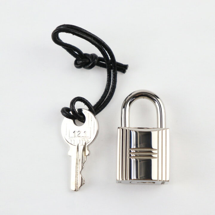 楽天市場】超美品 HERMES エルメス 南京錠 カデナ メタル シルバー 鍵  
