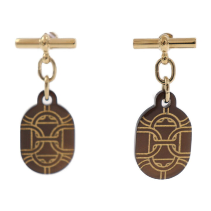 楽天市場】超美品 HERMES エルメス シェーヌダンクル PM ピアス 