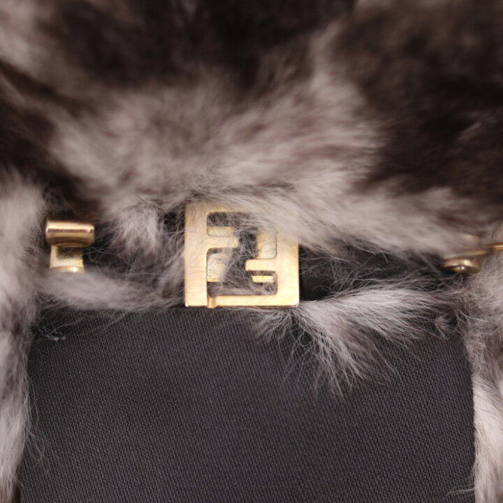 楽天市場】超美品 FENDI フェンディ ファー コサージュ ブローチ  