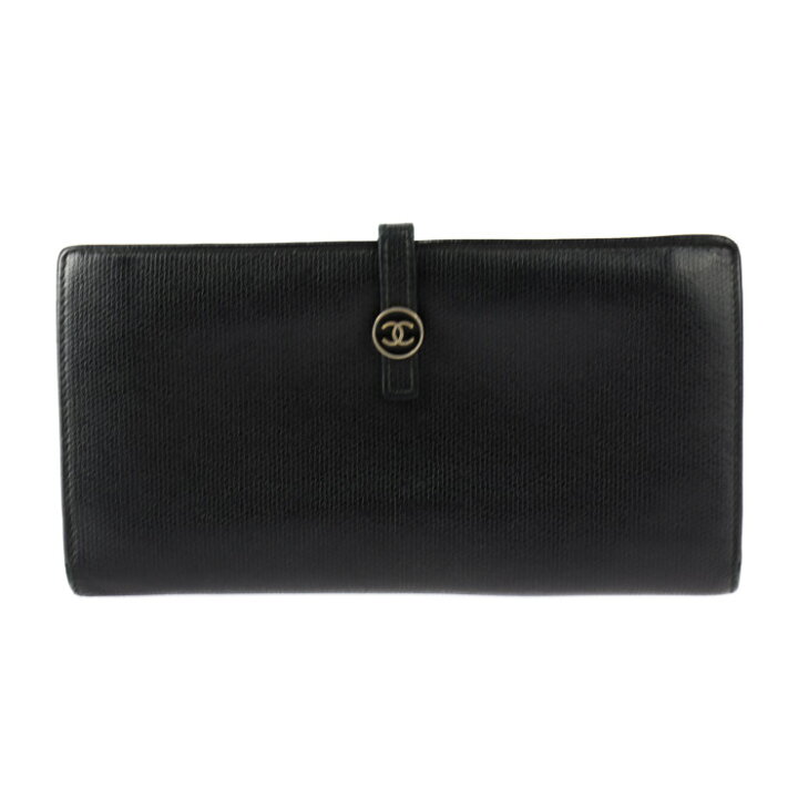 楽天市場】CHANEL シャネル Wホック 二つ折り財布 長財布 A20905  